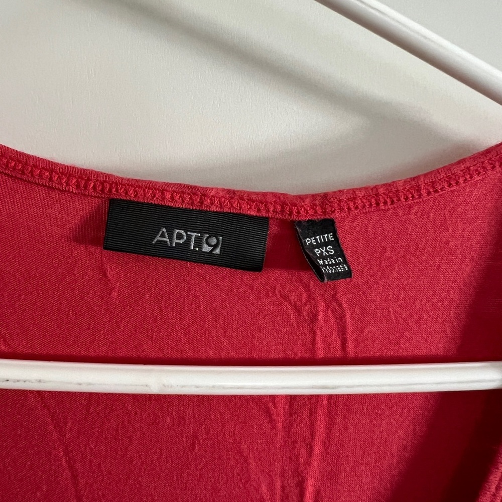 Apt. 9 Red Ruffle Front Sleeveless Tank - Picture 2 of 4
